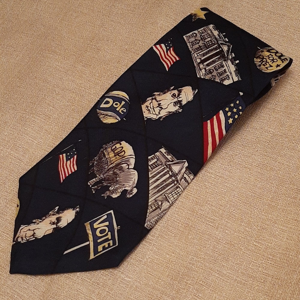 Spencer & Lowe Vintage Republican Novelty Tie 4x57